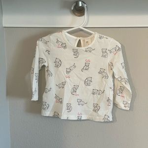 Cute animal print baby shirt